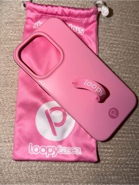 Loopy Case Pink Phone Case with Built-in Loop Grip